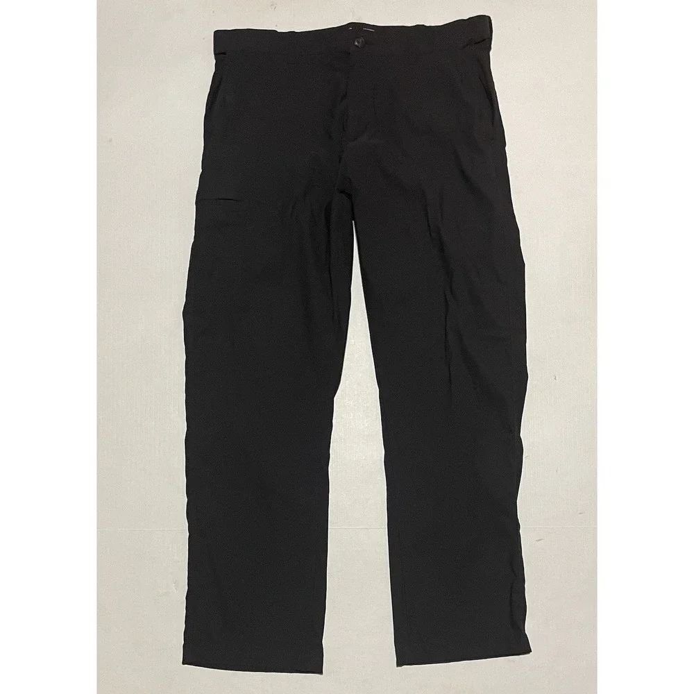 UB Tech Mens Pants Size 36‎ X 31 Pocket Cargo Black Straight Nylon Classic Fit